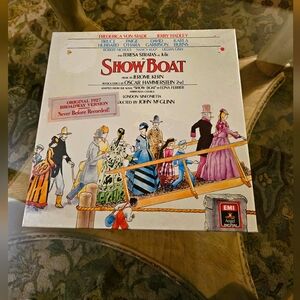Sealed copy Showboat 1988 original sound recording vinyl record box set. Mint co